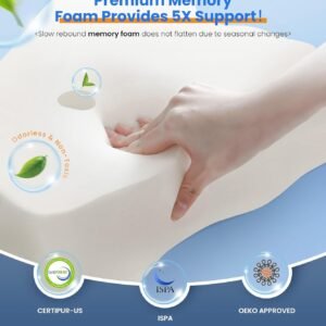 Ultra Pain Relief Cooling Pillow for Neck Support, Adjustable Cervical Pillow Cozy Sleeping, Odorless Ergonomic Contour Memory Foam Pillows, Orthopedic Bed Pillow for Side Back Stomach Sleeper