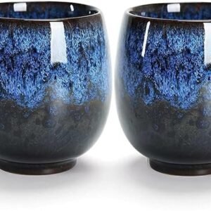 Ceramic Teacup, Kung Fu Tea Set, Coffee cup，Yerba Mate Set - Ceramic Mate CupSet of 4 (green)