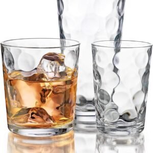 Home Essentials 12-Piece Galaxy Glassware Set, 17 oz