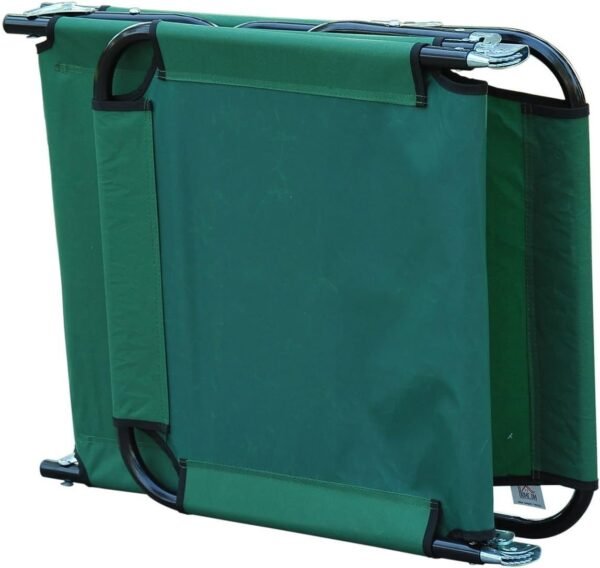 71W6ExrFReL._AC_SL1500.jpg Folding Chaise Lounge Pool Chairs, Outdoor Sun Tanning Chairs with 5-Level Reclining Back, Steel Frame for Beach, Yard, Patio, Green