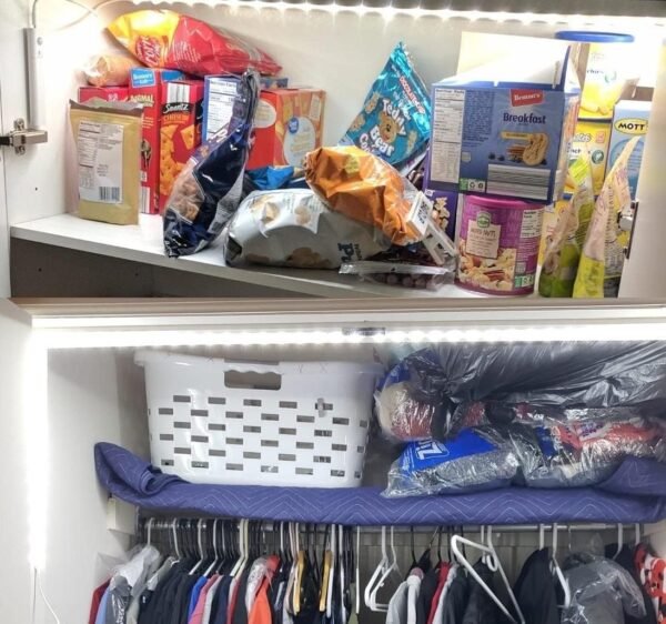 9.8ft Under Cabinet Lighting Motion Sensor Activated Led Strip Closet Lights Battery Powered Basement Trunk Counter Bed Stair Light Auto On Off for Bedroom Kitchen Indoor Nature White 4000K