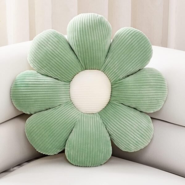 71X1l6GrgjL._AC_SL1400.jpg Flower Shaped Throw Pillow, Butt Cushion, Floor Pillow,Seating Cushion, Room Decor & Plush Pillow for Bedroom Sofa Chair(Green,15.7'')