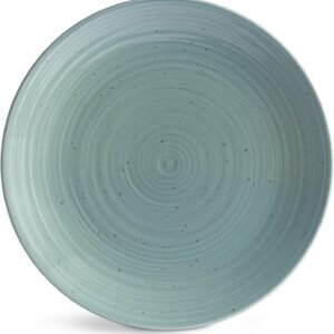 Siterra Artist's Blend 16-Piece Stoneware Dinnerware Set with Round Plates and Bowls, Muticolor