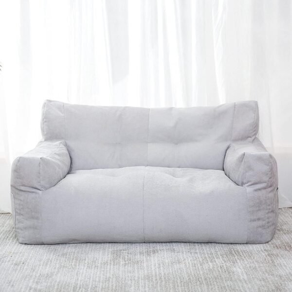 Lazy Sofa Bean Bag Double Small Sofa Dormitory Bedroom Balcony Leisure Recliner Velvet Cotton Bean Bag Jacket (no Padding),Yellow Single