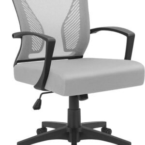 71aDWoiE3SL._AC_SL1500.jpg Office Chair Mid Back Swivel Lumbar Support Desk Chair, Computer Ergonomic Mesh Chair with Armrest (Black)