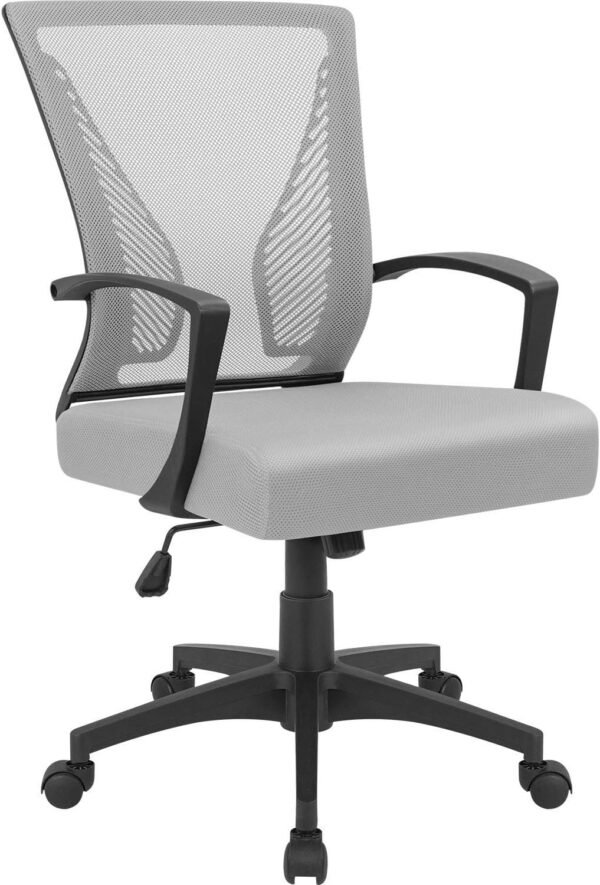 71aDWoiE3SL._AC_SL1500.jpg Office Chair Mid Back Swivel Lumbar Support Desk Chair, Computer Ergonomic Mesh Chair with Armrest (Black)