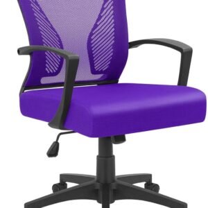 71cRDYqMmjL._AC_SL1500.jpg Office Chair Mid Back Swivel Lumbar Support Desk Chair, Computer Ergonomic Mesh Chair with Armrest (Black)