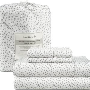 Queen Sheet Set, 4 Pc Queen Size Sheets Set, 450 Thread Count 100% Cotton Sheets, Cooling Sheets Queen Size, Soft and Breathable Bed Sheets Queen, Deep Pocket Queen Sheets - Ivory