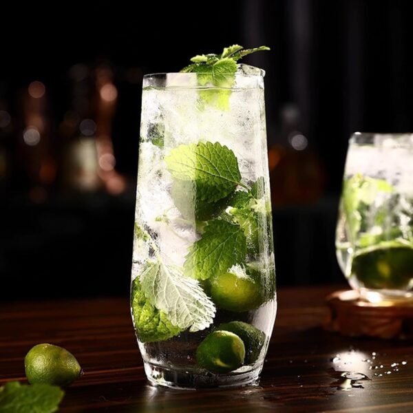 18oz Drinking Glasses, Highball Glasses Set of 12,Sutiable for Glasses for Wine, Iced Tea Glasses,Mojito Kit,Cocktails, Drinks, Office, Parties, Weddings and Gifts
