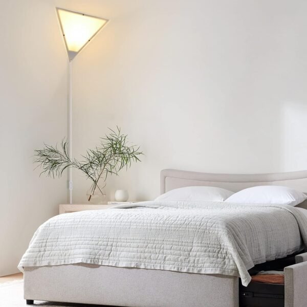 71fLnBpWfVL._AC_SL1500.jpg Corner Ceiling Light 1 Pack,Corner Wall Lights for Living Room Modern Corner Plug in Lights with White Acrylic Shade Corner Lights for Bedroom Kids Room Apartment