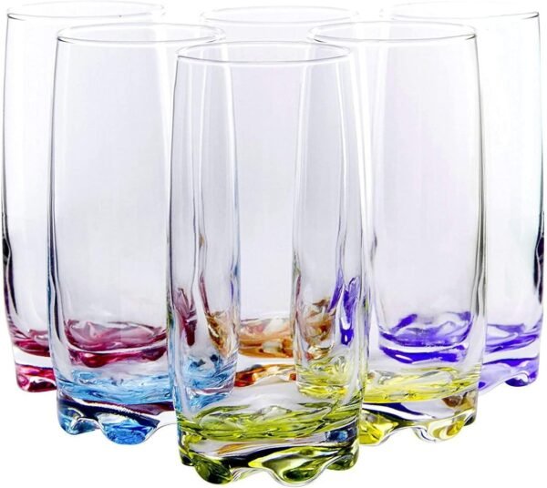 71o3H0FsZDS._AC_SL1500.jpg Vibrant Splash Water, Beverage Highball Glasses, 13.25 Ounce - Set of 6