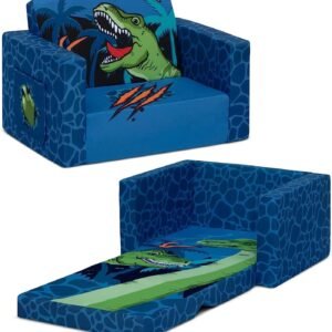 71oRE3whjKL._AC_SL1500.jpg Delta Children Cozee 2-in-1 Convertible Sofa to Lounger - Comfy Flip Open Couch/Sleeper for Kids, Space