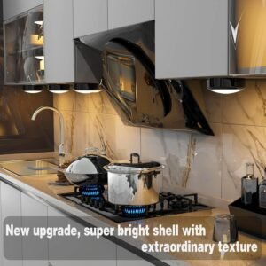 Puck Lights with Remote, 6 Pack LED Under Cabinet Lighting Dimmable Push Lights Battery Operated Under Counter Tap Lights for Kitchen, Multicolor Transformation Stick On Lights, Shiny Black