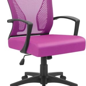 71qzrE9oNQL._AC_SL1500.jpg Office Chair Mid Back Swivel Lumbar Support Desk Chair, Computer Ergonomic Mesh Chair with Armrest (Black)