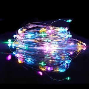 71r2L5PUZXL._AC_SL1500.jpg Mandiq 4 Pack Fairy Lights Battery Operated, String Lights 10ft 30 LEDs, Flashing and Constant Light Mode, Silver Wire Mini Lights for Festival, Christmas Decoration, Multicolor…