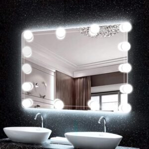 71rnIUWF_PL._AC_SL1500.jpg Vanity Lights for Mirror, 10 Bulbs Dimmable Mirror Lights Stick On, 11.8Ft Adjustable Length Makeup Light, Vanity Lighting Fixtures for Hollywood Mirror(No Mirror Included)
