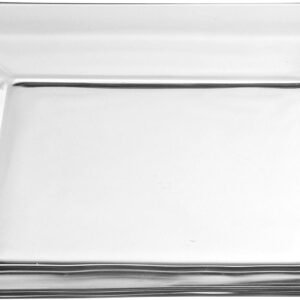 Glass Dinnerware Set, Sleek Square Clear Glass Plates and Bowls Set of 12, Dishwasher Safe Glass Dishes Set for Dinners and Parties