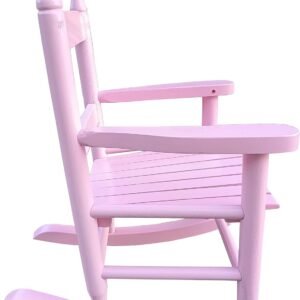 71wemmqwTyL._AC_SL1500.jpg Kids Rocking Chair for Toddlers, Childs Rocker Chair, Wooden Rocking Lounge Chairs, Nursery Rocking Chairs, Outdoor Rocking Chair,Nursery Rocking Chairs for Girl Boy Indoor Outdoor (Light Pink)