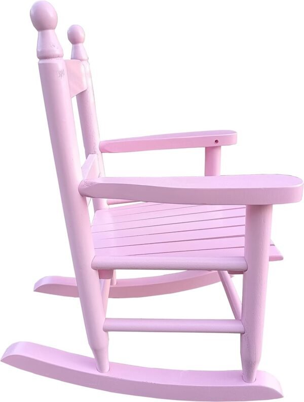71wemmqwTyL._AC_SL1500.jpg Kids Rocking Chair for Toddlers, Childs Rocker Chair, Wooden Rocking Lounge Chairs, Nursery Rocking Chairs, Outdoor Rocking Chair,Nursery Rocking Chairs for Girl Boy Indoor Outdoor (Light Pink)