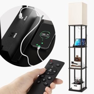 71xckZ_GAxL._AC_SL1500.jpg Floor Lamp with Shelves, 4-Tier Modern Shelf Floor Lamp with 3CCT LED Bulb, Display Lamp for Living Room, Bedroom and Office - Black