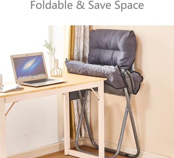 71ytKx8cZ8L._AC_SL1500.jpg Modern Lazy Chair with Ottoman, Adjustable Lazy Chaise Lounge with Side Pocket Folding Lounge Reclining Sofa Chair with Armrest for Bedroom Living Room Balcony, Grey