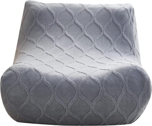 Single Seated Foam Sofa Covers, One Piece 3D High Density Couch Covers, Removable and Machine Washable Covers, Universally Matched with All Floor Sofas On The Market (Seersucker Milky White)