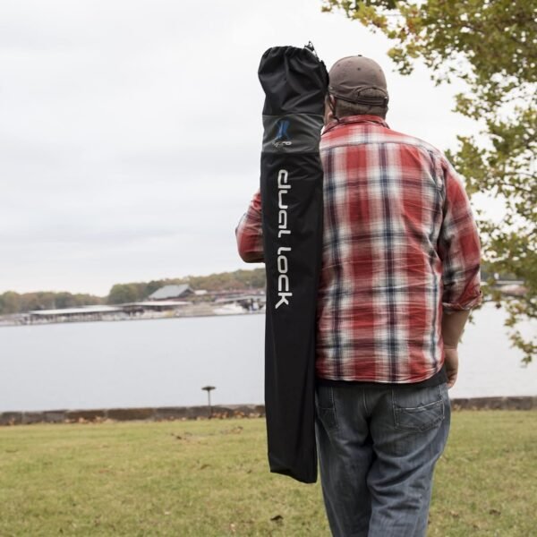 Dual Lock Portable Chair with Cooler - Vik Black, Folding, Camping, 300 lb Capacity, 2 Cup Holders