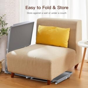 816FYUbZspL._AC_SL1500.jpg Adjustable TV Tray Table - TV Dinner Tray on Bed & Sofa, Comfortable Folding Table with 6 Height & 3 Tilt Angle Adjustments (Gray)