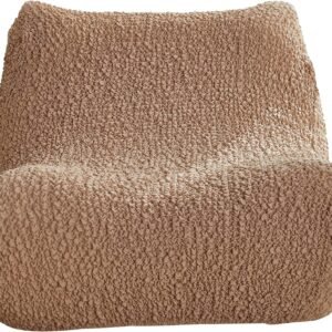 Single Seated Foam Sofa Covers, One Piece 3D High Density Couch Covers, Removable and Machine Washable Covers, Universally Matched with All Floor Sofas On The Market (Seersucker Milky White)