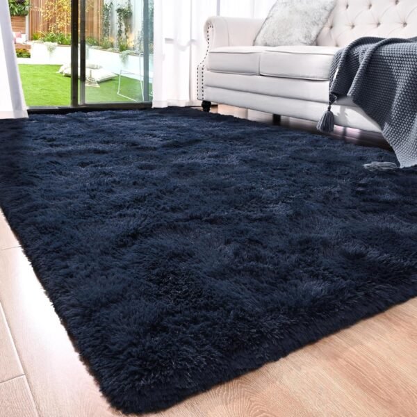 Soft Runner Rugs for Bedroom Living Room Plush Fluffy Rug 2x6 Feet, Shag Furry Area Rug Carpet Non Shedding for Nursery Children Kids Girls Room Home Decorative, Grey