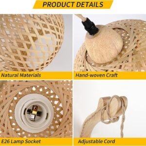 81CTY7wisKL._AC_SL1500.jpg Bamboo Lantern Plug in Wall Sconces Wicker Wall Lamp with Plug in Cord Hand Woven Rattan Wall Light Farmhouse Rustic Wall Sconces Boho Sconces Wall Lighting for Living Room Bedroom