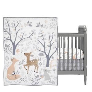 Bedtime Originals 3 Piece Crib Bedding Set, Deer Park, Multicolor