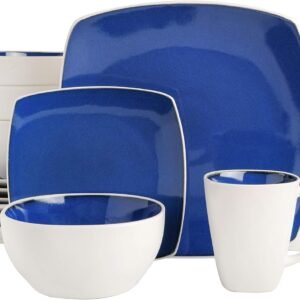 Dinnerware Set, Service for 4 (16pcs), Matte Black