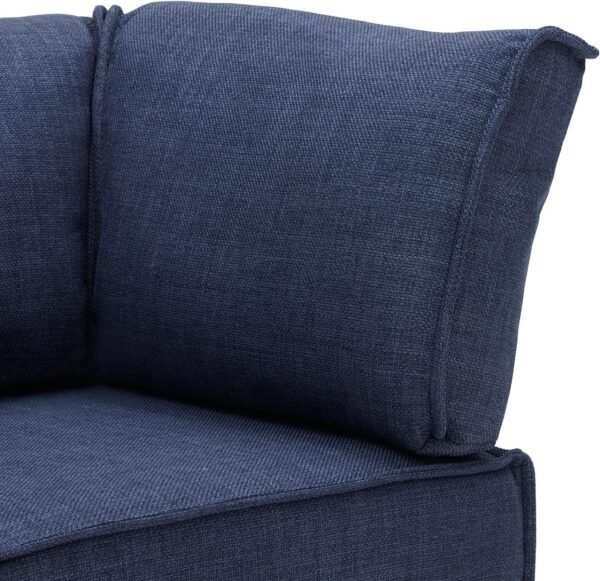 Living Room Chairs, Fabric Bedroom Accent Chair, Accent Chair, Armless Accent Chair with Back, Upholstery Chair with Wood Leg for Living Room, Oversized Chair with Removable Cover