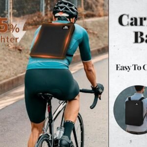 Camping Chair, Compact Backpacking Chair, Portable Folding Chair, Beach Chair with Side Pocket and headrest, Lightweight Hiking Chair 166ZZ-A （Black）