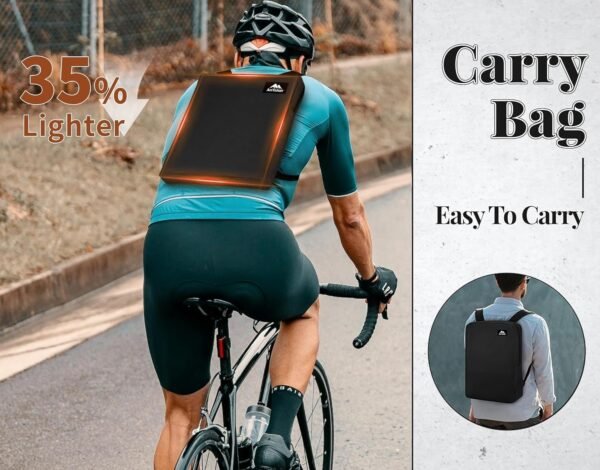 Camping Chair, Compact Backpacking Chair, Portable Folding Chair, Beach Chair with Side Pocket and headrest, Lightweight Hiking Chair 166ZZ-A （Black）