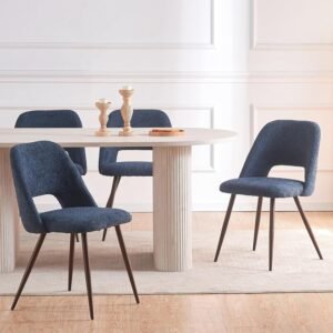 81hnCP-DDuL._AC_SL1500.jpg Dining Chairs Set of 4,Modern Upholstered Dining Room Chairs, Kitchen Chairs with Metal Legs, Comfortable Kitchen Chairs for Dining Room Kitchen Bedroom Cafe Bistro Restaurant,Grey