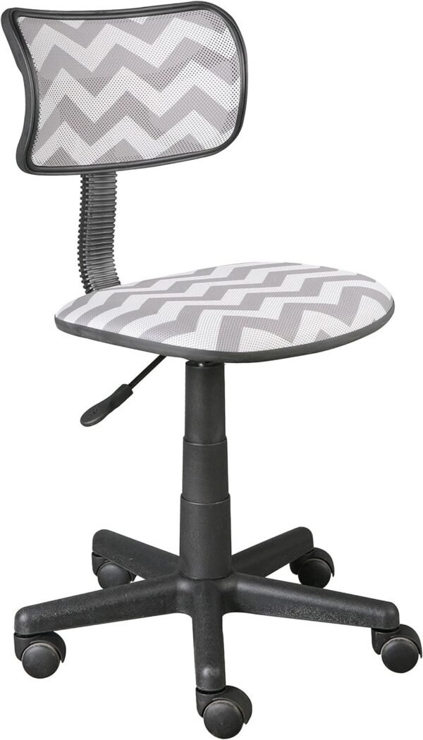 81qu3GGf6WL._AC_SL1500.jpg Swivel Mesh Desk Chair, Silver 21D x 21W x 33H in