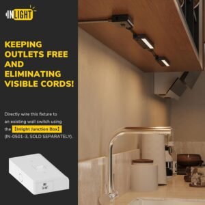 81sKfSDplZL._AC_SL1500.jpg Inlight 16-inch Swivel LED Under Cabinet Lighting, 2 Color Levels, 2700K/4000K, Dimmable with Wall Dimmers, Plugged-in Only, Bronze Finished, IN-0109-4-BZ