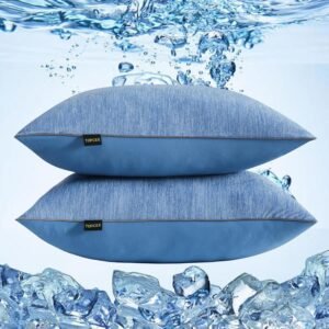 Cooling Bed Pillow Queen Size -2 Pack Hotel Luxury Pillows for Sleeping - Down Filling Supportive Pillows Queen Size Set of 2 for Back Side Stomach Sleepers(20"*28")