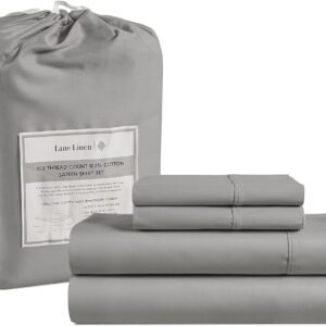Queen Sheet Set, 4 Pc Queen Size Sheets Set, 450 Thread Count 100% Cotton Sheets, Cooling Sheets Queen Size, Soft and Breathable Bed Sheets Queen, Deep Pocket Queen Sheets - Ivory
