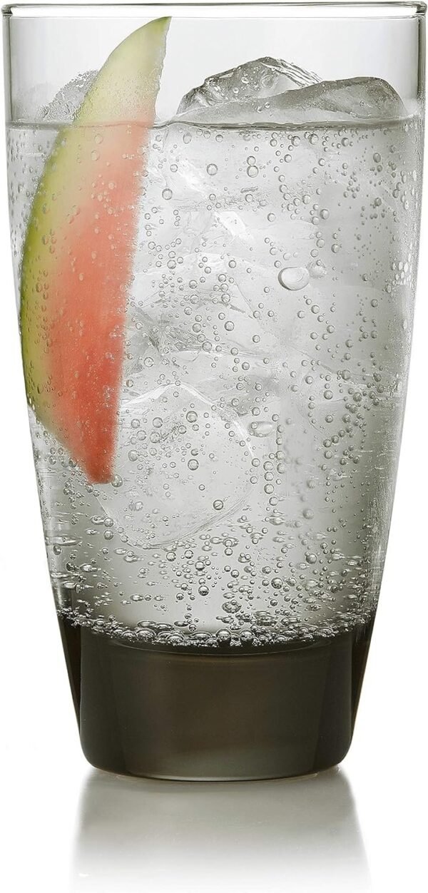 Classic Smoke Tumbler Glasses, 18-ounce, Set of 12