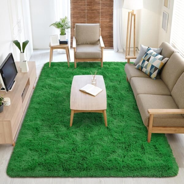 Soft Runner Rugs for Bedroom Living Room Plush Fluffy Rug 2x6 Feet, Shag Furry Area Rug Carpet Non Shedding for Nursery Children Kids Girls Room Home Decorative, Grey