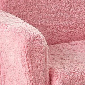 91C4PJ_4E2S._AC_SL1500.jpg Delta Children Cozee Flip-Out Sherpa 2-in-1 Convertible Sofa to Lounger for Kids, Pink