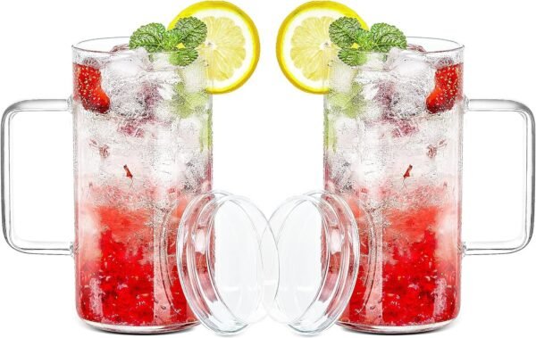 Drinking Glasses 19 oz, Thin Highball Glasses Set of 6,Clear Tall Glass Cups For Water, Juice, Beer, Drinks, and Cocktails and Mixed Drinks