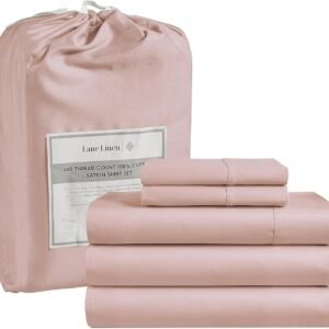 Queen Sheet Set, 4 Pc Queen Size Sheets Set, 450 Thread Count 100% Cotton Sheets, Cooling Sheets Queen Size, Soft and Breathable Bed Sheets Queen, Deep Pocket Queen Sheets - Ivory