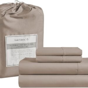 Queen Sheet Set, 4 Pc Queen Size Sheets Set, 450 Thread Count 100% Cotton Sheets, Cooling Sheets Queen Size, Soft and Breathable Bed Sheets Queen, Deep Pocket Queen Sheets - Ivory