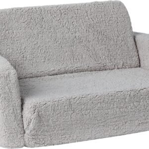 91_-muH83KS._AC_SL1500.jpg Delta Children Cozee Flip-Out Sherpa 2-in-1 Convertible Sofa to Lounger for Kids, Pink