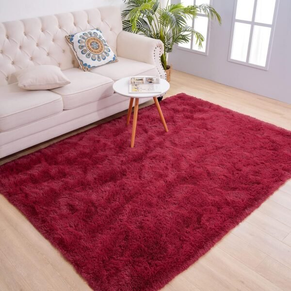 Soft Runner Rugs for Bedroom Living Room Plush Fluffy Rug 2x6 Feet, Shag Furry Area Rug Carpet Non Shedding for Nursery Children Kids Girls Room Home Decorative, Grey