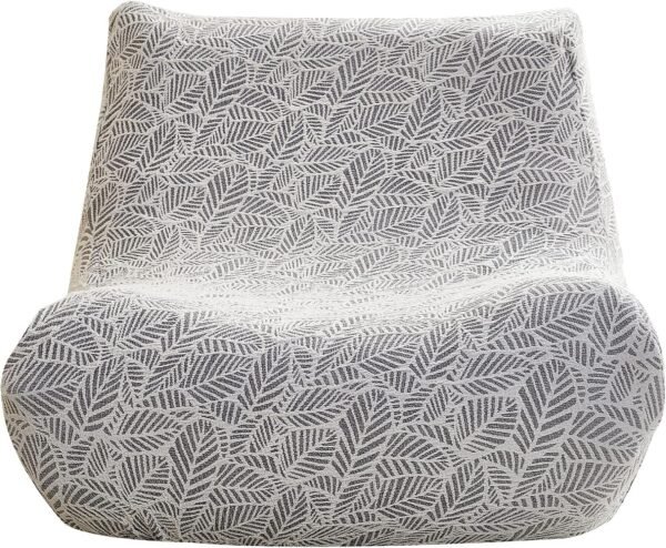 Single Seated Foam Sofa Covers, One Piece 3D High Density Couch Covers, Removable and Machine Washable Covers, Universally Matched with All Floor Sofas On The Market (Seersucker Milky White)
